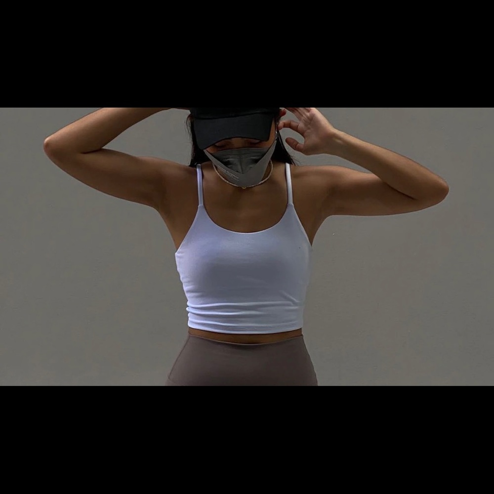 Adanola tank bra white size small